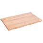 Tablero mesa madera tratada roble borde natural 60x40x2 cm de vidaXL, Tableros para mesas - Ref: Foro24-363929, Precio: 31,96...