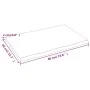 Treated oak wood table top with natural edge 60x40x2 cm by vidaXL, Table tops - Ref: Foro24-363929, Price: 31,64 €, Discount: %