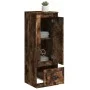 Aparador alto madera contrachapada roble humo 36x35,5x103,5 cm de vidaXL, Aparadores - Ref: Foro24-816309, Precio: 68,18 €, D...
