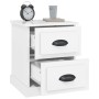 Mesitas de noche 2 uds madera blanco brillante 39x39x47,5 cm de vidaXL, Mesitas de noche - Ref: Foro24-816149, Precio: 86,45 ...