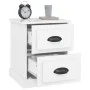 Mesitas de noche 2 uds madera blanco brillante 39x39x47,5 cm de vidaXL, Mesitas de noche - Ref: Foro24-816149, Precio: 85,51 ...