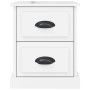 Mesitas de noche 2 uds madera blanco brillante 39x39x47,5 cm de vidaXL, Mesitas de noche - Ref: Foro24-816149, Precio: 86,45 ...