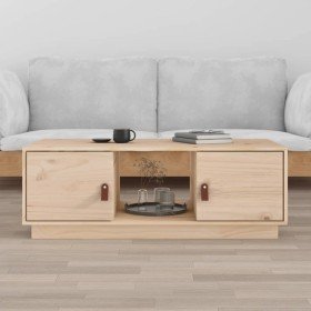 Mesa de centro de madera maciza de pino 100x50x35 cm en Mesas de centro | Comprar online en Foru.es