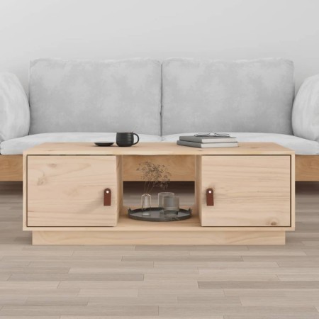 Mesa de centro de madera maciza de pino 100x50x35 cm en Mesas de centro | Comprar online en Foru.es