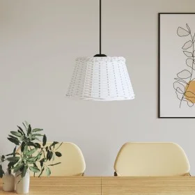 Pantalla para lámpara de techo mimbre blanco Ø50x30 cm de vidaXL, Pantallas para lámparas - Ref: Foro24-364371, Precio: 58,61...