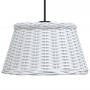 Pantalla para lámpara de techo mimbre blanco Ø50x30 cm de vidaXL, Pantallas para lámparas - Ref: Foro24-364371, Precio: 59,59...