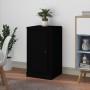 Aparador de madera contrachapada negro 37,5x35,5x67,5 cm de vidaXL, Aparadores - Ref: Foro24-816202, Precio: 49,10 €, Descuen...