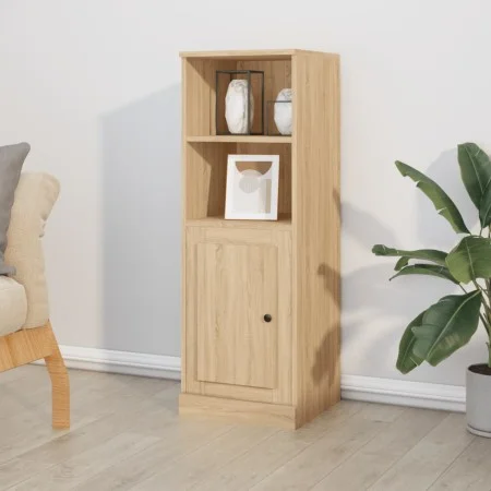 Aparador alto madera contrachapada roble Sonoma 36x35,5x103,5cm de vidaXL, Aparadores - Ref: Foro24-816323, Precio: 60,77 €, ...