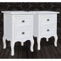 Mesitas de noche con 2 cajones 2 unidades MDF blanca de vidaXL, Mesitas de noche - Ref: Foro24-60638, Precio: 165,75 €, Descu...