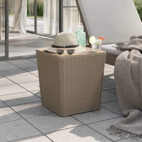 Mesa de jardín con tapa extraíble polipropileno marrón claro de vidaXL, Mesas de jardín - Ref: Foro24-364154, Precio: 79,39 €...