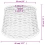 Pantalla para lámpara de techo mimbre marrón Ø45x28 cm de vidaXL, Pantallas para lámparas - Ref: Foro24-364378, Precio: 61,08...
