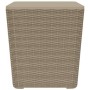 Mesa de jardín con tapa extraíble polipropileno marrón claro de vidaXL, Mesas de jardín - Ref: Foro24-364154, Precio: 79,39 €...