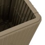 Mesa de jardín con tapa extraíble polipropileno marrón claro de vidaXL, Mesas de jardín - Ref: Foro24-364154, Precio: 79,39 €...