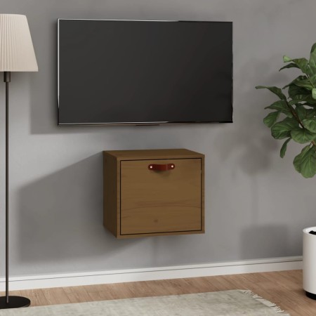 Armario de pared madera maciza de pino marrón miel 40x30x35 cm en Estanterías | Comprar online en Foru.es