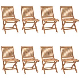 Sillas de jardín plegables 8 unidades madera maciza de teca en Sillas de jardín | Comprar online en Foru.es
