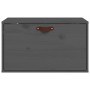 Armario de pared de madera maciza de pino gris 60x30x35 cm en Estanterías | Comprar online en Foru.es