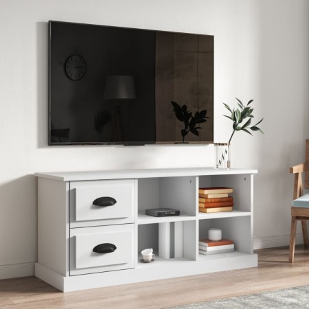 Mueble para TV madera contrachapada blanco 102x35,5x47,5 cm de vidaXL, Muebles TV - Ref: Foro24-816176, Precio: 53,64 €, Desc...