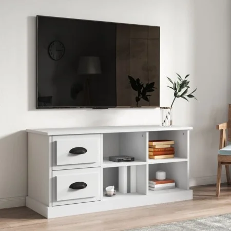 Mueble para TV madera contrachapada blanco 102x35,5x47,5 cm de vidaXL, Muebles TV - Ref: Foro24-816176, Precio: 53,12 €, Desc...