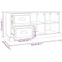 Mueble para TV madera contrachapada blanco 102x35,5x47,5 cm de vidaXL, Muebles TV - Ref: Foro24-816176, Precio: 53,12 €, Desc...