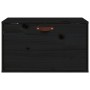 Armario de pared de madera maciza de pino negro 60x30x35 cm en Estanterías | Comprar online en Foru.es
