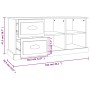 Mueble de TV madera contrachapada roble ahumado 102x35,5x47,5cm de vidaXL, Muebles TV - Ref: Foro24-816181, Precio: 70,80 €, ...