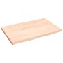 Tablero de mesa madera maciza roble borde natural 60x40x2 cm de vidaXL, Tableros para mesas - Ref: Foro24-363863, Precio: 36,...