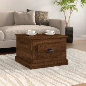 Mesa de centro madera contrachapada marrón roble 50x50x35 cm de vidaXL, Mesas de centro - Ref: Foro24-816255, Precio: 56,23 €...
