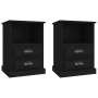 Mesitas de noche 2 unidades negro 43x36x60 cm de vidaXL, Mesitas de noche - Ref: Foro24-816331, Precio: 81,80 €, Descuento: %
