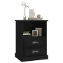 Mesitas de noche 2 unidades negro 43x36x60 cm de vidaXL, Mesitas de noche - Ref: Foro24-816331, Precio: 80,78 €, Descuento: %
