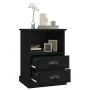 Mesitas de noche 2 unidades negro 43x36x60 cm de vidaXL, Mesitas de noche - Ref: Foro24-816331, Precio: 80,78 €, Descuento: %