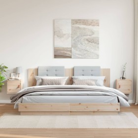 Armarios de pared 2 uds madera maciza de pino 31,5x30x30 cm en Estanterías | Comprar online en Foru.es