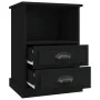 Mesitas de noche 2 unidades negro 43x36x60 cm de vidaXL, Mesitas de noche - Ref: Foro24-816331, Precio: 80,78 €, Descuento: %