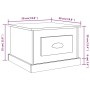 Mesa de centro madera contrachapada marrón roble 50x50x35 cm de vidaXL, Mesas de centro - Ref: Foro24-816255, Precio: 56,94 €...