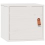 Armario de pared de madera maciza de pino blanco 31,5x30x30 cm en Estanterías | Comprar online en Foru.es