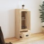 Aparador alto madera contrachapada roble Sonoma 36x35,5x103,5cm de vidaXL, Aparadores - Ref: Foro24-816307, Precio: 69,32 €, ...