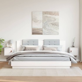 Armarios de pared 2 uds madera maciza pino blanco 31,5x30x30 cm en Estanterías | Comprar online en Foru.es