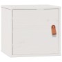 Armarios de pared 2 uds madera maciza pino blanco 31,5x30x30 cm en Estanterías | Comprar online en Foru.es