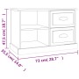 Mueble de TV madera contrachapada roble ahumado 73x35,5x47,5 cm de vidaXL, Muebles TV - Ref: Foro24-816173, Precio: 59,86 €, ...