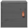Armarios de pared 2 uds madera maciza pino gris 31,5x30x30 cm en Estanterías | Comprar online en Foru.es