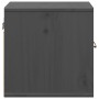 Armarios de pared 2 uds madera maciza pino gris 31,5x30x30 cm en Estanterías | Comprar online en Foru.es