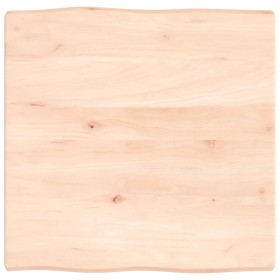 Tablero de mesa madera maciza borde natural 60x60x(2-4) cm de vidaXL, Tableros para mesas - Ref: Foro24-363870, Precio: 49,54...