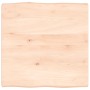 Tablero de mesa madera maciza borde natural 60x60x(2-4) cm de vidaXL, Tableros para mesas - Ref: Foro24-363870, Precio: 49,54...