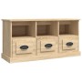 Mueble para TV madera contrachapada roble Sonoma 100x35x50 cm de vidaXL, Muebles TV - Ref: Foro24-816291, Precio: 69,95 €, De...