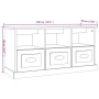 Mueble para TV madera contrachapada roble Sonoma 100x35x50 cm de vidaXL, Muebles TV - Ref: Foro24-816291, Precio: 69,95 €, De...