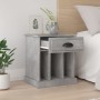 Mesitas de noche 2 unidades gris hormigón 43x36x50 cm de vidaXL, Mesitas de noche - Ref: Foro24-816353, Precio: 64,86 €, Desc...