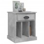 Mesitas de noche 2 unidades gris hormigón 43x36x50 cm de vidaXL, Mesitas de noche - Ref: Foro24-816353, Precio: 64,86 €, Desc...