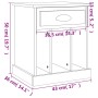 Mesitas de noche 2 unidades gris hormigón 43x36x50 cm de vidaXL, Mesitas de noche - Ref: Foro24-816353, Precio: 64,86 €, Desc...