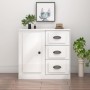 Aparador madera contrachapada blanco brillante 70x35,5x67,5 cm de vidaXL, Aparadores - Ref: Foro24-816194, Precio: 74,81 €, D...