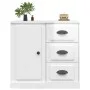 Aparador madera contrachapada blanco brillante 70x35,5x67,5 cm de vidaXL, Aparadores - Ref: Foro24-816194, Precio: 73,58 €, D...