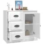 Aparador madera contrachapada blanco brillante 70x35,5x67,5 cm de vidaXL, Aparadores - Ref: Foro24-816194, Precio: 73,58 €, D...